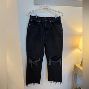 Topshop Black Denim Jeans